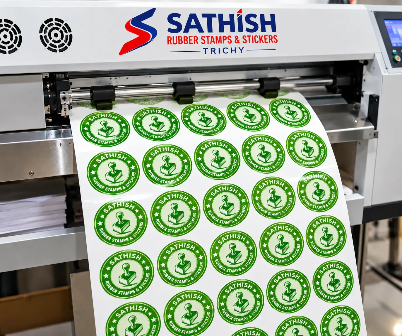 Rubber stamp manufacturing